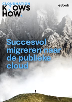 e-book cover Succesvol migreren naar de publieke cloud
